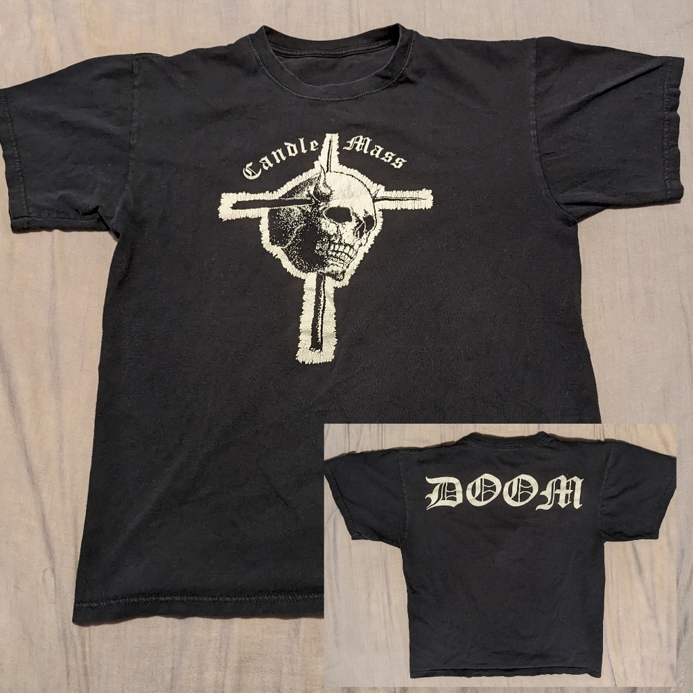 Large Black Candle Mass T-shirt
